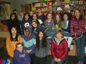 Students from Eastside Prep came to volunteer during their Service Learning Day!
